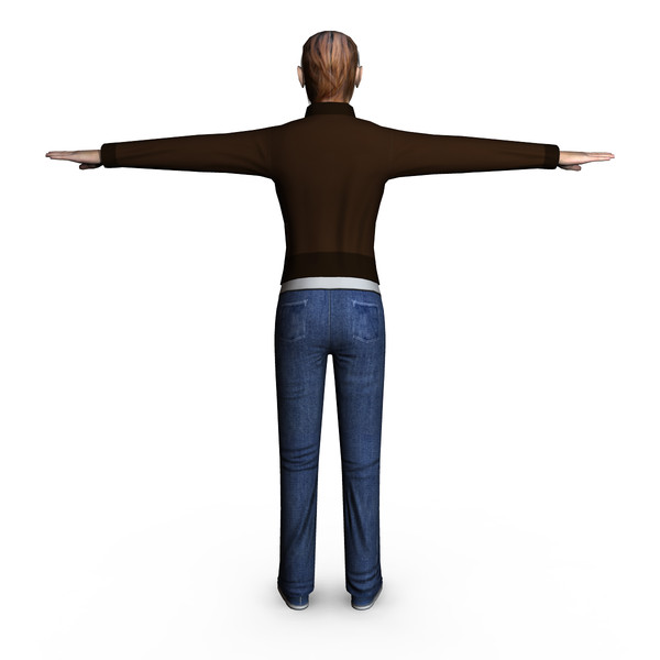 3d model casual female 05 - Casual Female 05 by ignisfatuus
